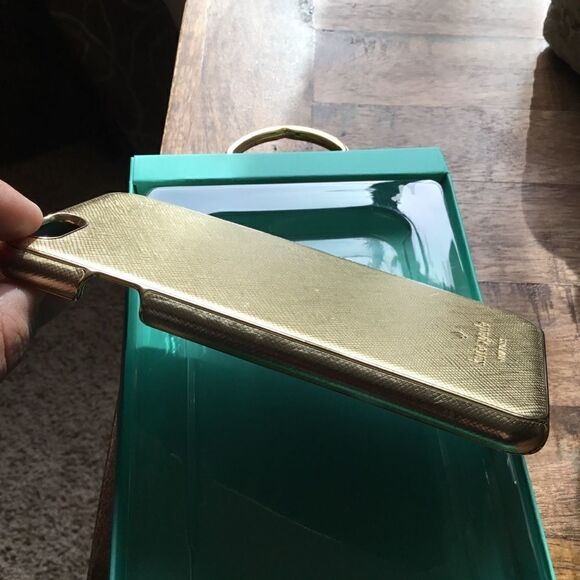 Kate Spade iPhone 6 Gold Saffiano Wrap Case (H) - Picture 5 of 8